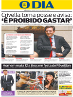 Capa do jornal O Dia 02/01/2017