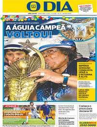 Capa do jornal O Dia 02/03/2017