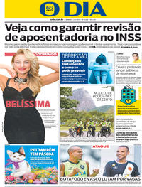 Capa do jornal O Dia 02/04/2017