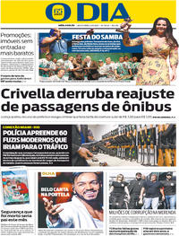 Capa do jornal O Dia 02/06/2017