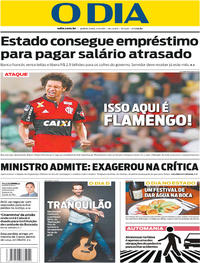 Capa do jornal O Dia 02/11/2017