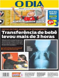 Capa do jornal O Dia 03/07/2017