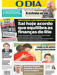 Capa do jornal O Dia 05/09/2017