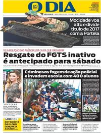 Capa do jornal O Dia 06/04/2017