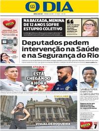 Capa do jornal O Dia 06/05/2017