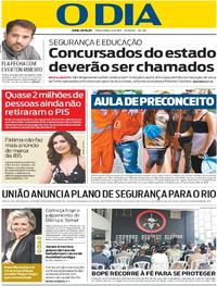 Capa do jornal O Dia 06/06/2017
