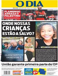 Capa do jornal O Dia 06/07/2017