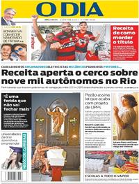 Capa do jornal O Dia 06/12/2017