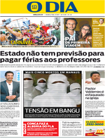 Capa do jornal O Dia 09/01/2017