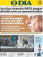 Capa do jornal O Dia 10/02/2017