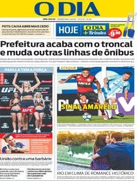 Capa do jornal O Dia 12/06/2017