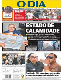 Capa do jornal O Dia 15/06/2017