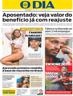 Capa do jornal O Dia 17/01/2017