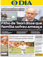 Capa do jornal O Dia 20/01/2017