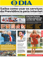 Capa do jornal O Dia 21/01/2017