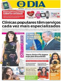 Capa do jornal O Dia 21/05/2017
