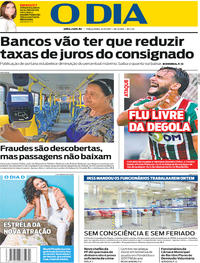 Capa do jornal O Dia 21/11/2017