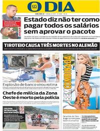 Capa do jornal O Dia 22/04/2017