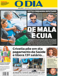 Capa do jornal O Dia 22/11/2017