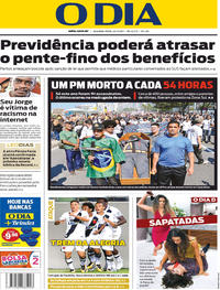Capa do jornal O Dia 24/07/2017