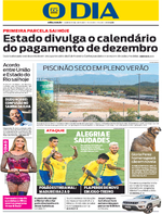 Capa do jornal O Dia 26/01/2017