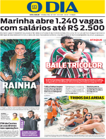 Capa do jornal O Dia 30/01/2017