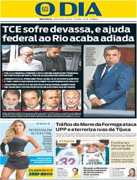 Capa do jornal O Dia 30/03/2017