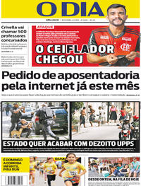 Capa do jornal O Dia 02/02/2018