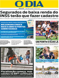 Capa do jornal O Dia 02/10/2018