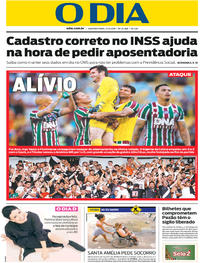 Capa do jornal O Dia 03/12/2018