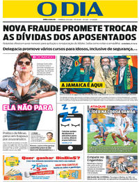 Capa do jornal O Dia 05/08/2018