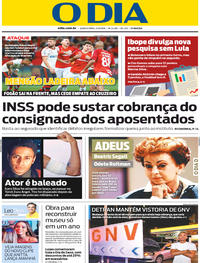 Capa do jornal O Dia 06/09/2018