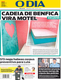 Capa do jornal O Dia 07/03/2018
