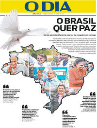Capa do jornal O Dia 08/09/2018