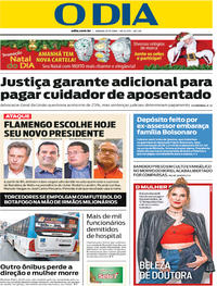 Capa do jornal O Dia 08/12/2018