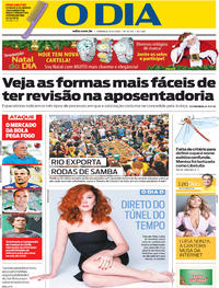 Capa do jornal O Dia 09/12/2018
