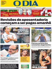 Capa do jornal O Dia 10/12/2018