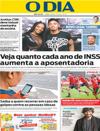 Capa do jornal O Dia 11/08/2018