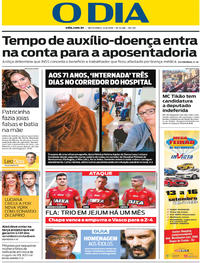 Capa do jornal O Dia 14/09/2018