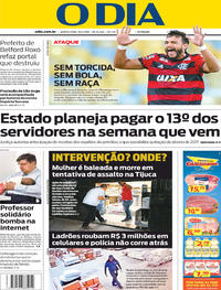 Capa do jornal O Dia 19/04/2018