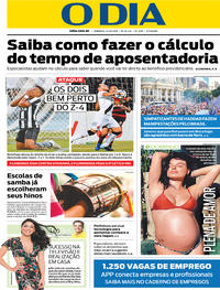 Capa do jornal O Dia 21/10/2018