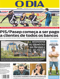 Capa do jornal O Dia 22/02/2018