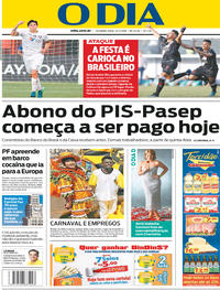 Capa do jornal O Dia 23/07/2018