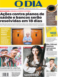 Capa do jornal O Dia 25/02/2018