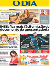 Capa do jornal O Dia 25/07/2018