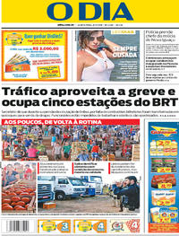 Capa do jornal O Dia 30/05/2018