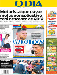 Capa do jornal O Dia 30/06/2018