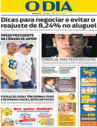 Capa do jornal O Dia 31/07/2018
