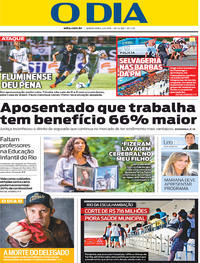 Capa do jornal O Dia 04/04/2019