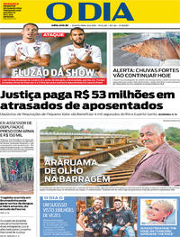 Capa do jornal O Dia 06/02/2019